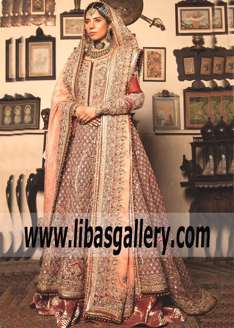 Best Traditional Designer Bridal Lehenga Dallas Texas TX US Fahad Hussayn Indian Bridal Lehenga